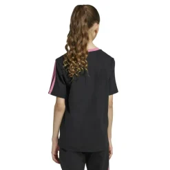 Essentials 3 Stripe T-Shirt Junior Girls