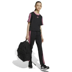 Essentials 3 Stripe T-Shirt Junior Girls