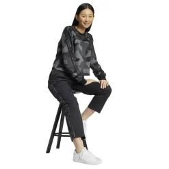 Essentials Camo-Print 3-Stripes Twill Trousers Womens
