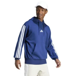 Essentials Fleece 3-Stripes Hoodie Mens