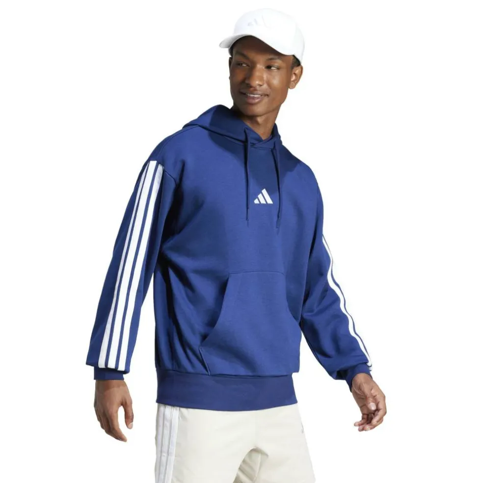 Essentials Fleece 3-Stripes Hoodie Mens