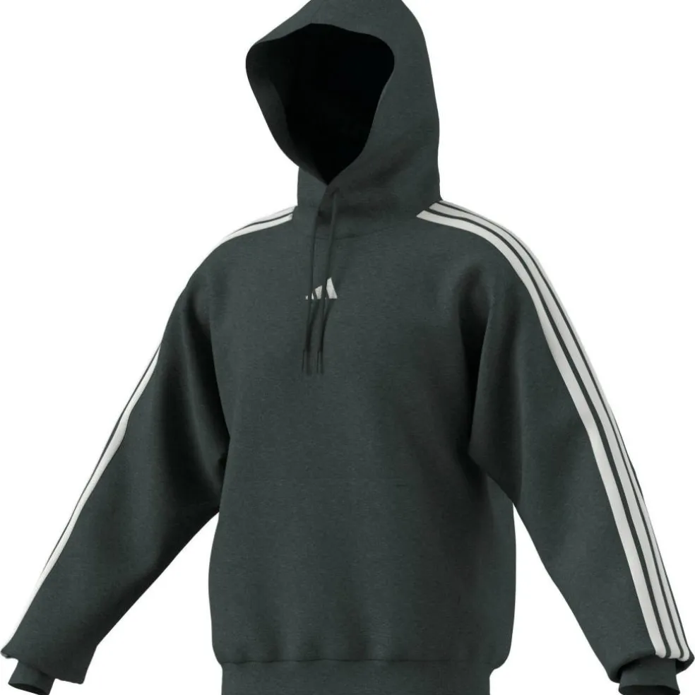 Essentials Fleece 3-Stripes Hoodie Mens