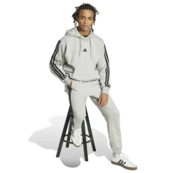 Essentials Fleece 3-Stripes Hoodie Mens