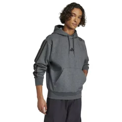 Essentials Fleece 3-Stripes Hoodie Mens