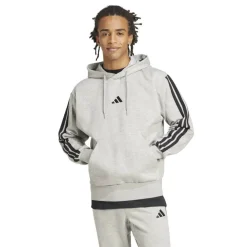 Essentials Fleece 3-Stripes Hoodie Mens