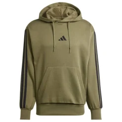 Essentials Fleece 3-Stripes Hoodie Mens