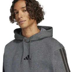 Essentials Fleece 3-Stripes Hoodie Mens