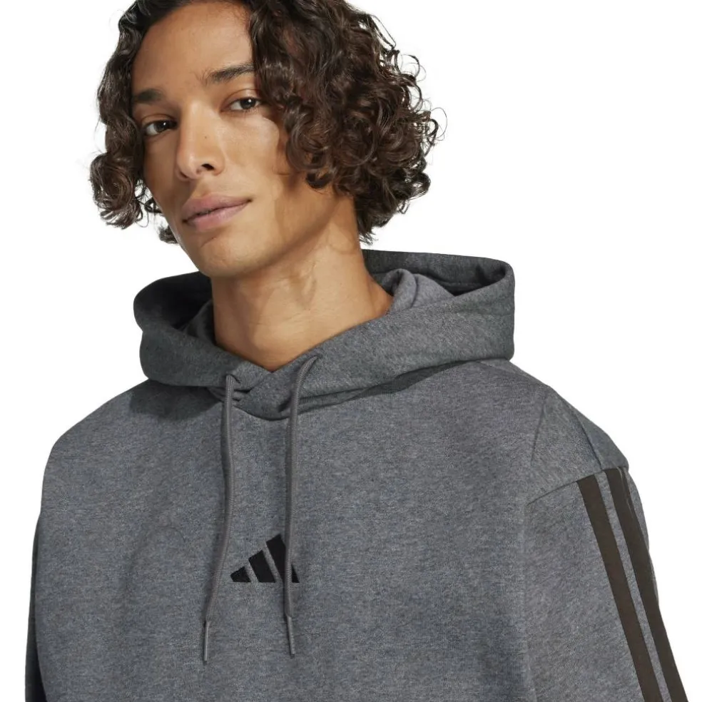 Essentials Fleece 3-Stripes Hoodie Mens