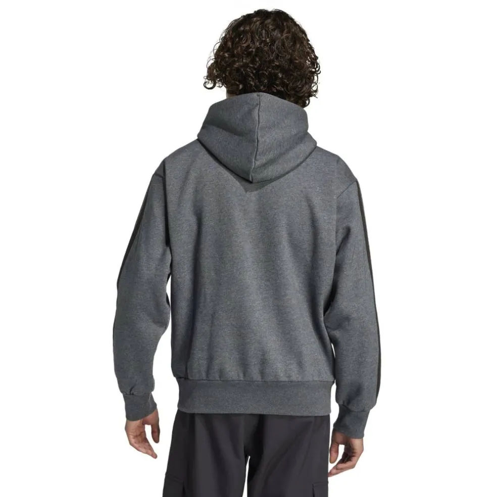 Essentials Fleece 3-Stripes Hoodie Mens