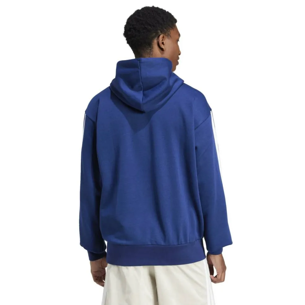 Essentials Fleece 3-Stripes Hoodie Mens
