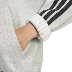 Essentials Fleece 3-Stripes Hoodie Mens
