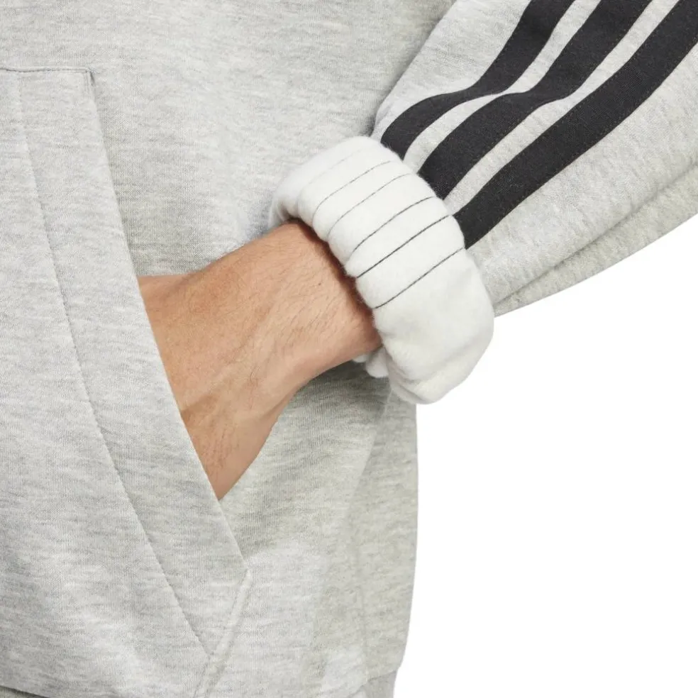 Essentials Fleece 3-Stripes Hoodie Mens