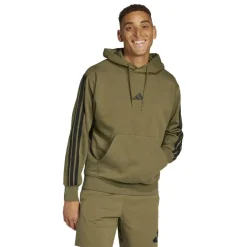 Essentials Fleece 3-Stripes Hoodie Mens
