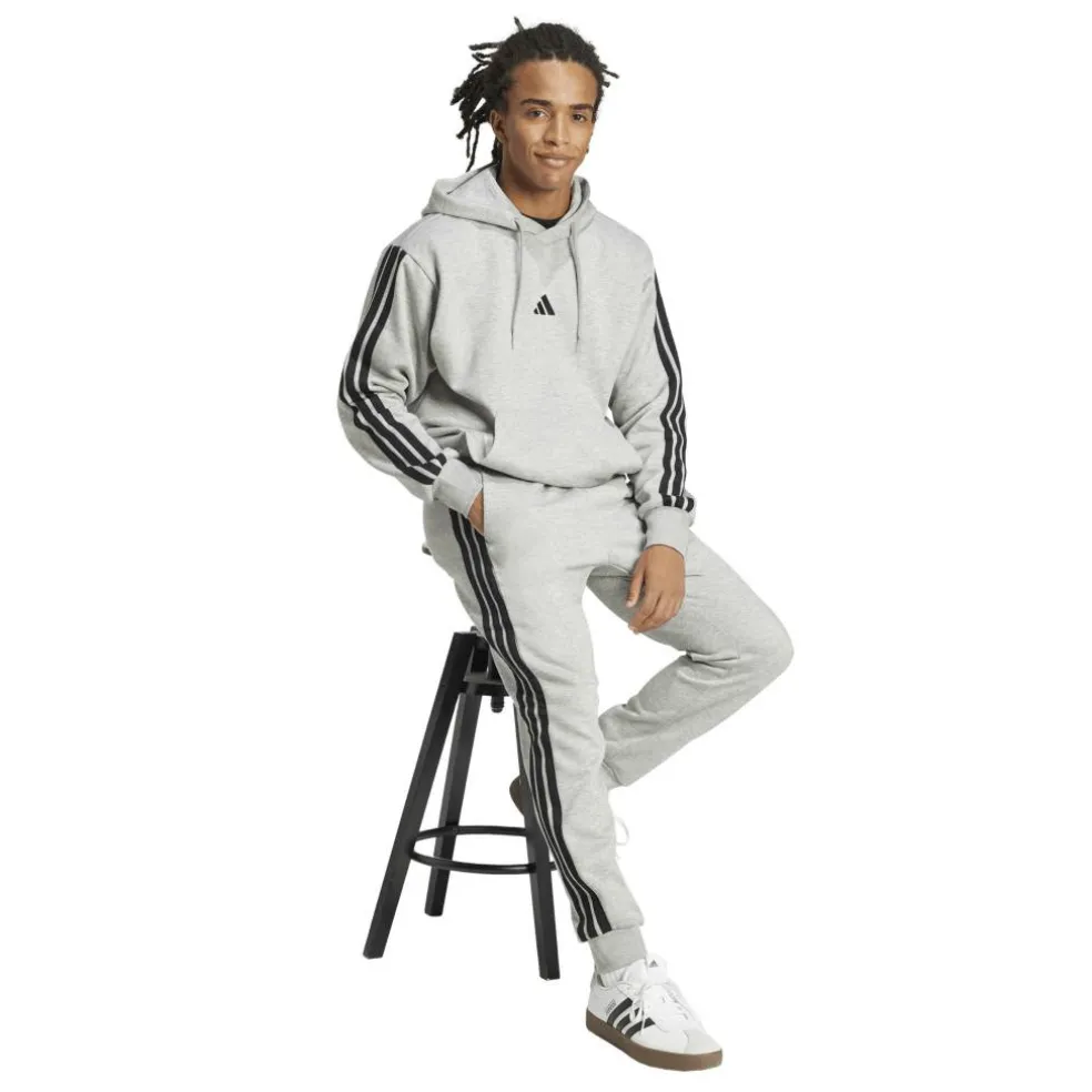 Essentials Fleece Tapered Cuff 3-Stripes Joggers