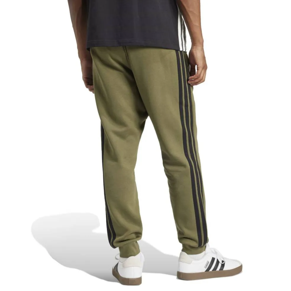 Essentials Fleece Tapered Cuff 3-Stripes Joggers