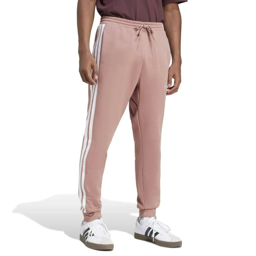 Essentials Fleece Tapered Cuff 3-Stripes Joggers