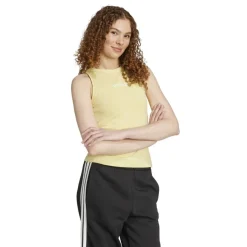 Essentials Linear Slim Cotton Tank Top Womens