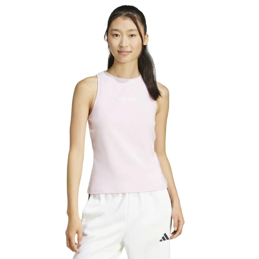 Essentials Linear Slim Cotton Tank Top Womens
