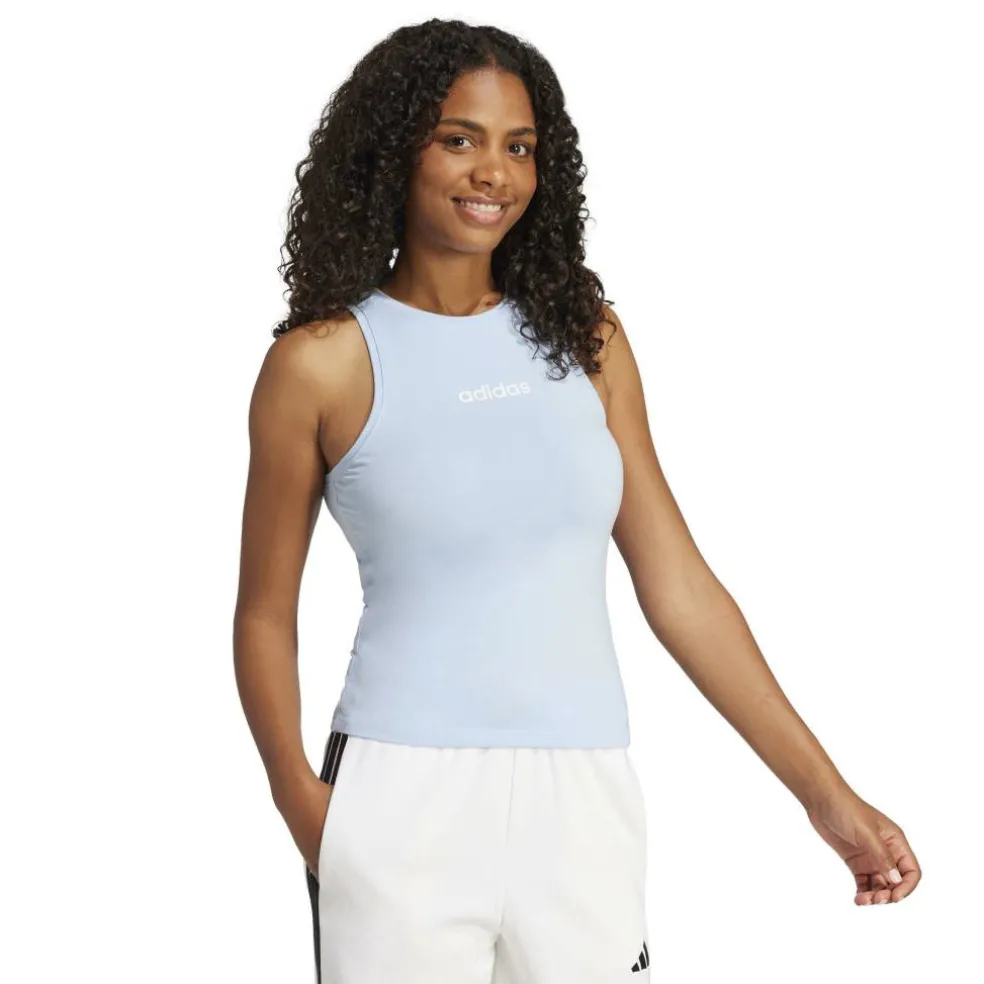 Essentials Linear Slim Cotton Tank Top Womens