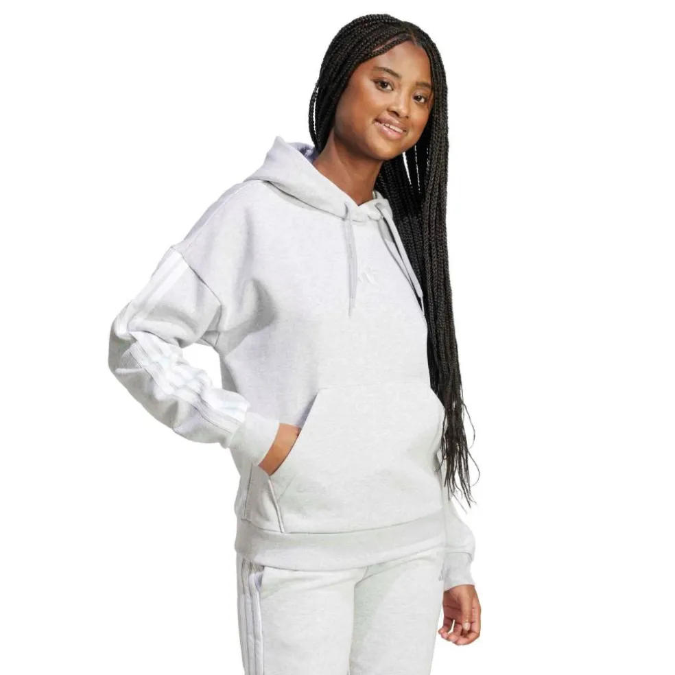 Essentials 3-Stripes Fleece Hoodie