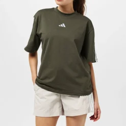 Essentials 3 Stripe T-Shirt Womens