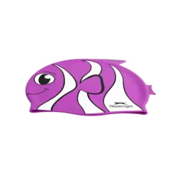 Fish Print Silicone Swimming Cap Childrens