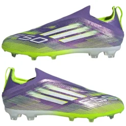 F50 Laceless Childrens Firm Ground Football Boots
