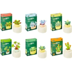 Flora Bricks: Flower Blossom Builds potted plants