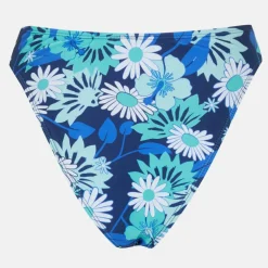 Floral Print High Waisted Bikini Bottoms