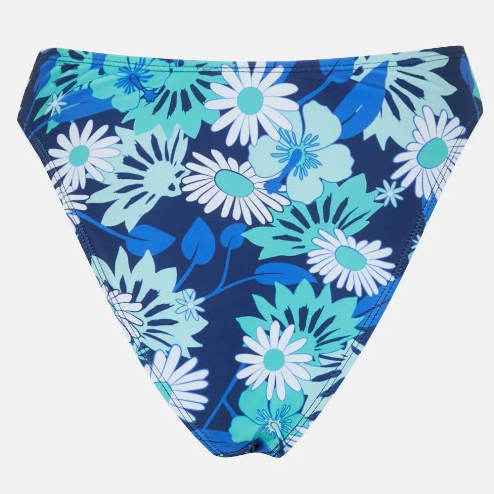Floral Print High Waisted Bikini Bottoms