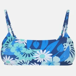Floral Strappy Sqaure Neck Bikini Top