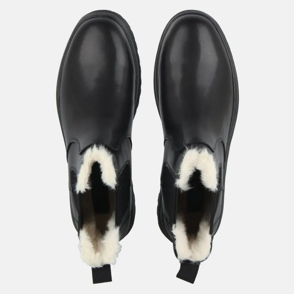 Fur Chelsea Boots