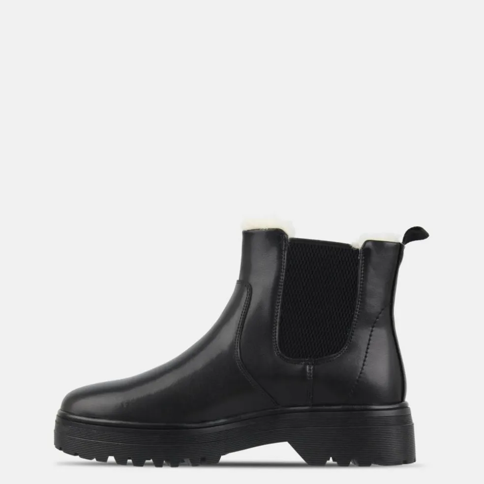 Fur Chelsea Boots
