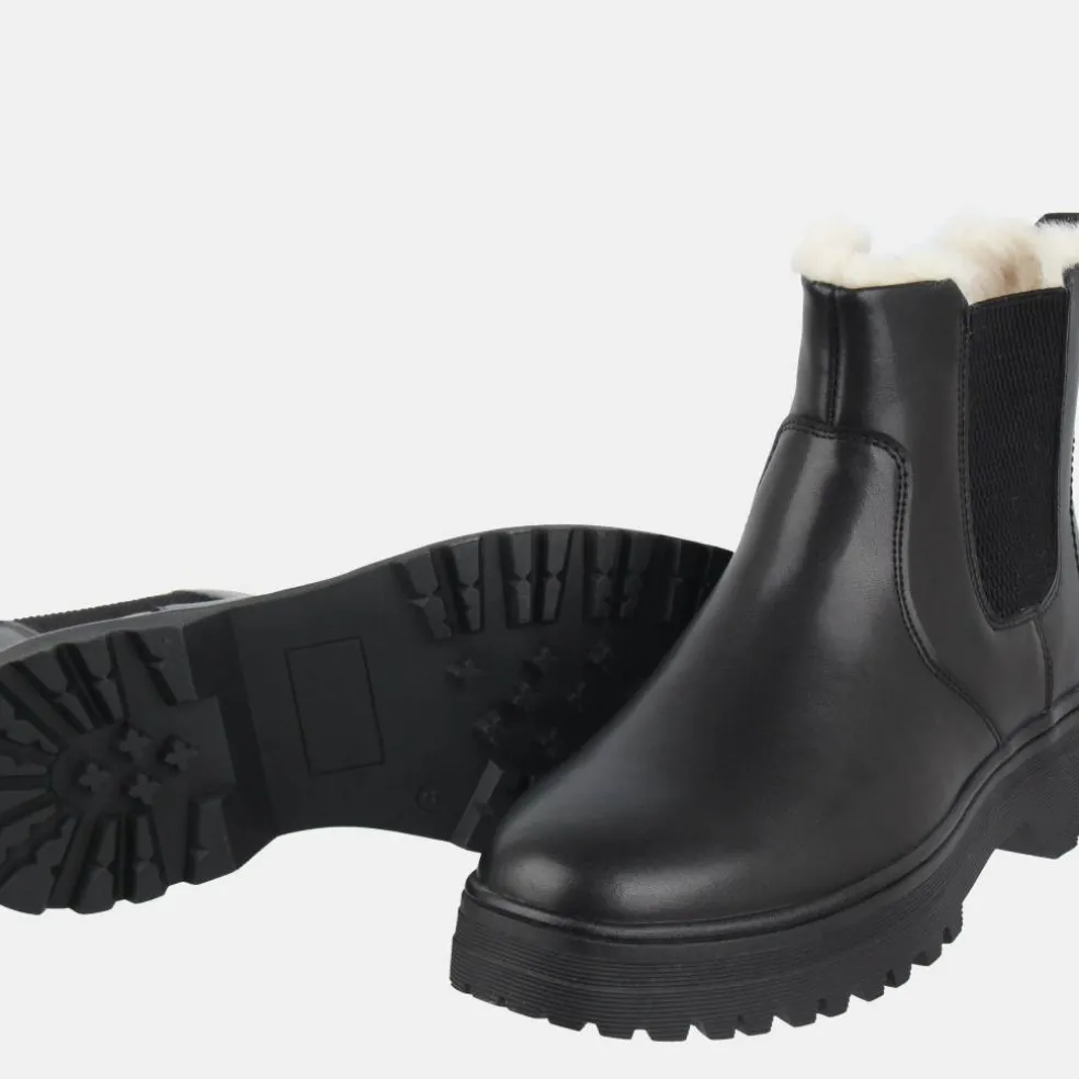 Fur Chelsea Boots