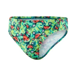 Geo Rip Allover Print 5cm Swim Briefs Adults