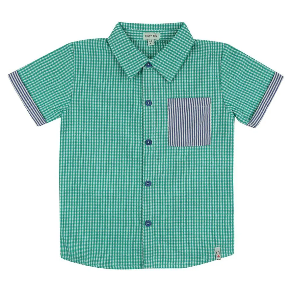 Gingham Short-Sleeve Shirt