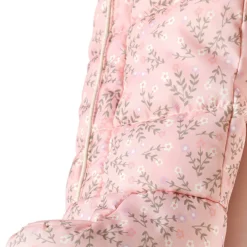 Girls baby snowsuit with hood double zip light pink
