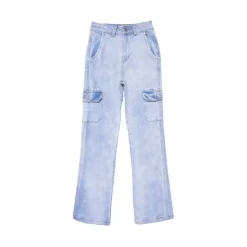 Girls' Frill T-Shirt and Cargo Jeans Set