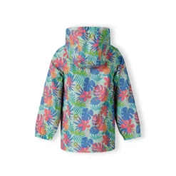 Girls rain jacket printed mint
