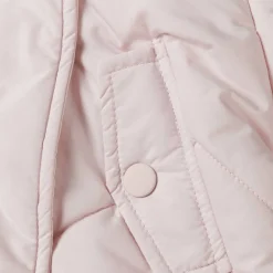 Girls snowsuit with hood 3D ears light pink