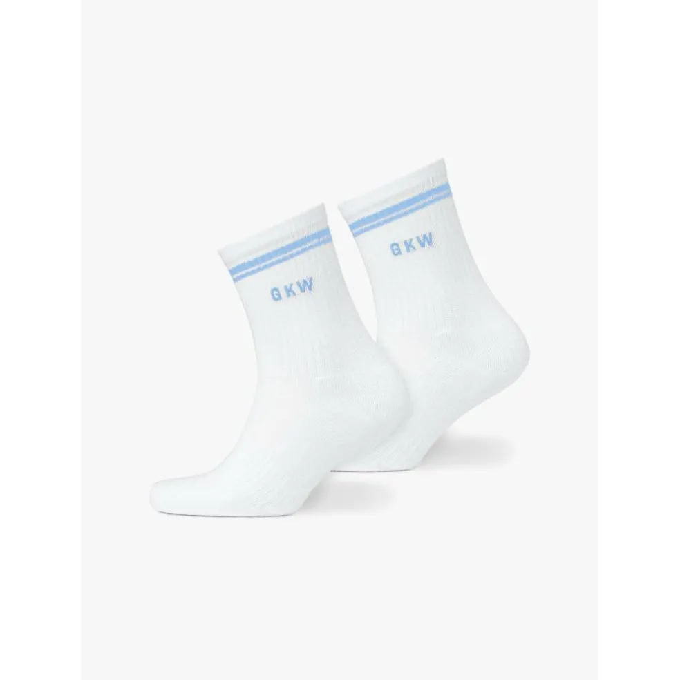 GKW Tipping Crew Sock (3PK) - Carnation Pink/Hyacinth/Blue Cotton