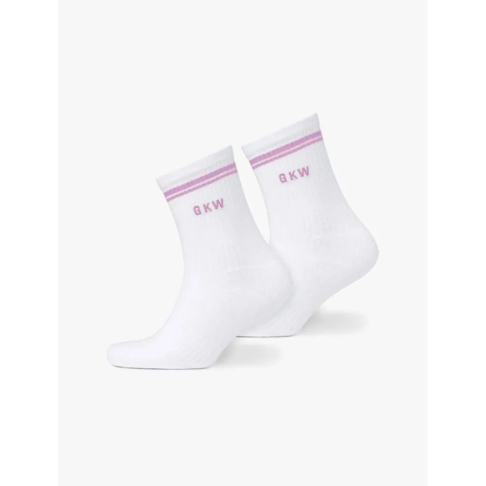 GKW Tipping Crew Sock (3PK) - Carnation Pink/Hyacinth/Blue Cotton