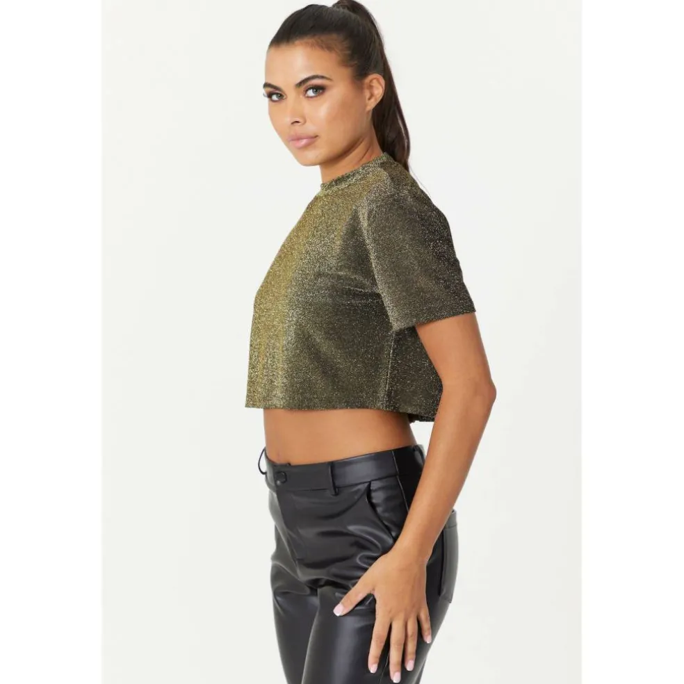 Glitter Crop Top