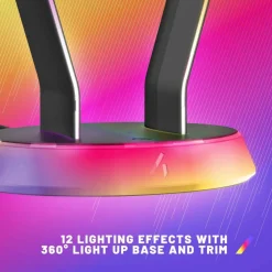 Glow Gaming Headset Stand - Black