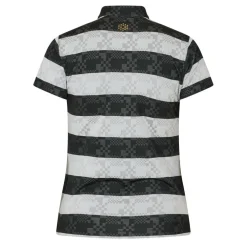 (9) Golf Ss Border Polo Womens