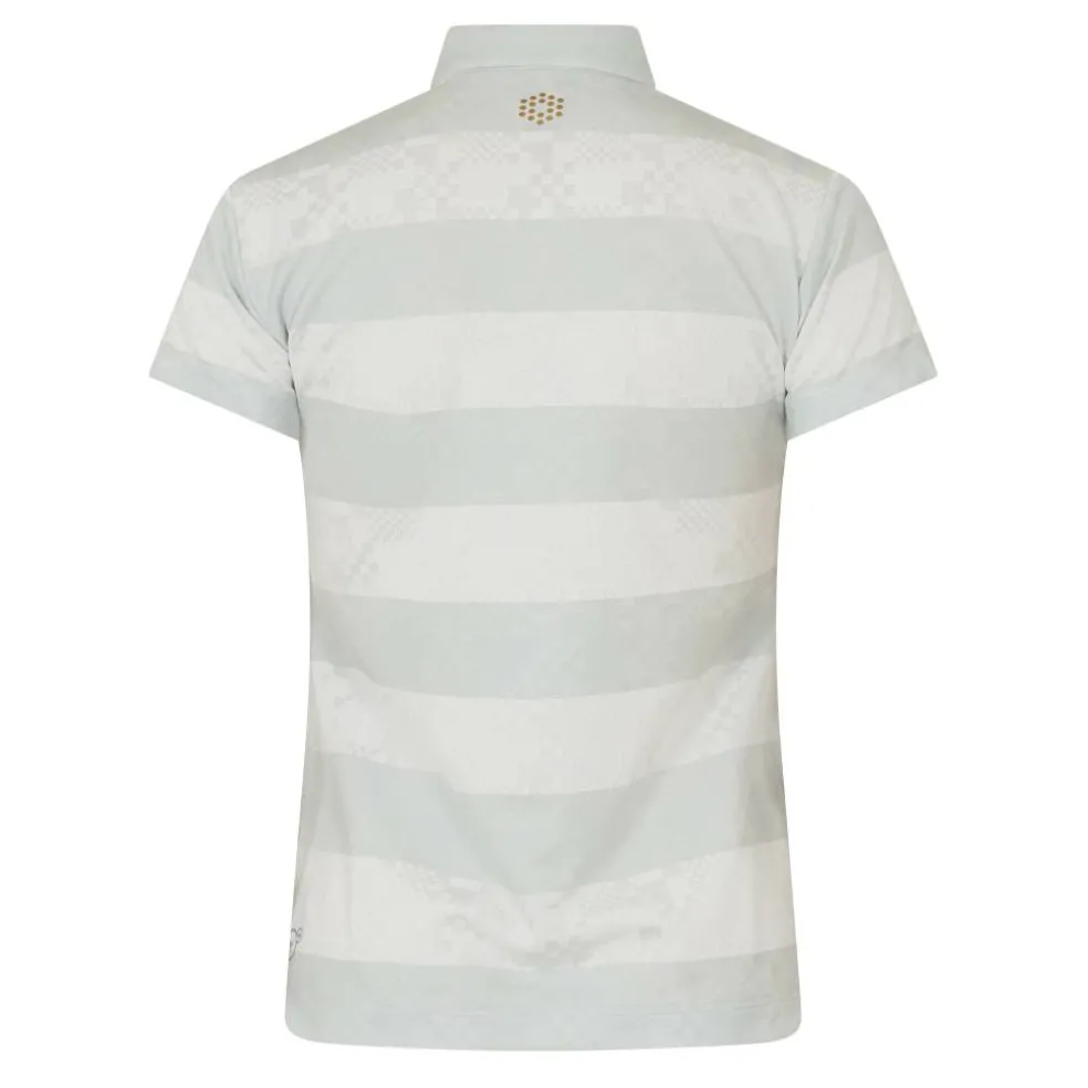 (9) Golf Ss Border Polo Womens