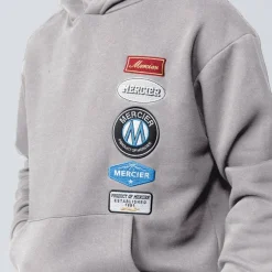 Grey Hybrid Badge Hoodie