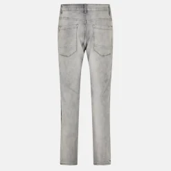 Grey Wash Skinny Jean with Stripe