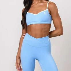 Gym King 365 Contrast Bra - Blue Cotton