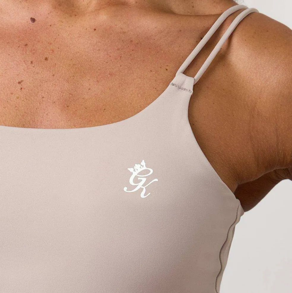 Gym King 365 Long Line Tank - Taupe